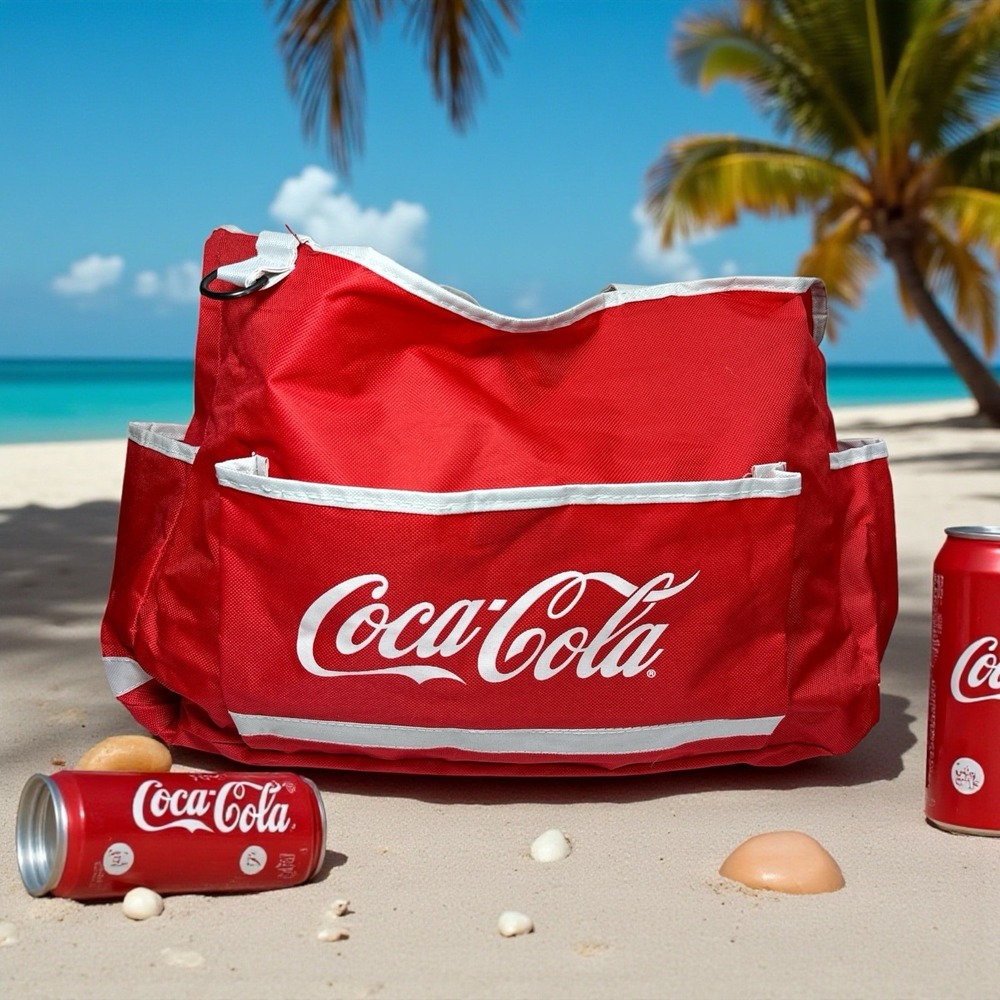 Coca-Cola‎ Promotional Product Logo Red Double Handle Bag By HIT 2018 Item#3762